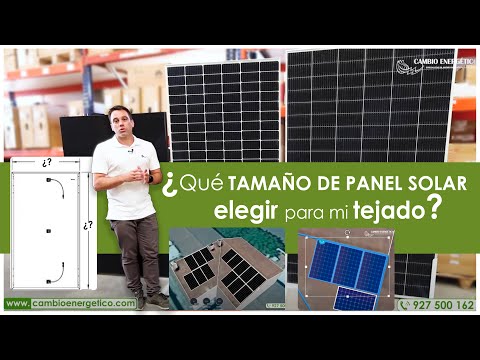 Dimensiones de una placa solar