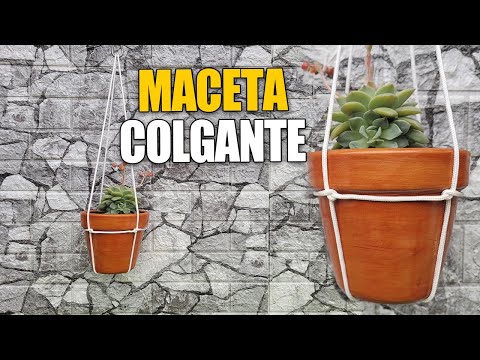 Cómo hacer un macetero colgante casero paso a paso