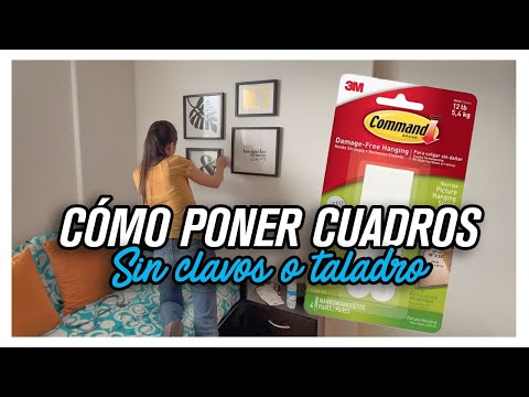 Aprende a colgar un cuadro sin clavos en simples pasos