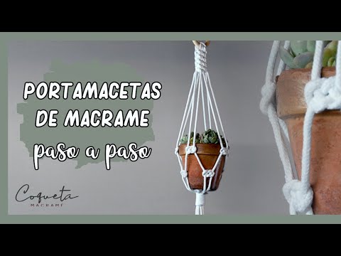 Cómo hacer un macetero de macramé paso a paso