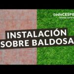 Cómo instalar baldosas sobre césped correctamente