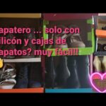 Cómo hacer un práctico zapatero casero utilizando cajas de zapatos