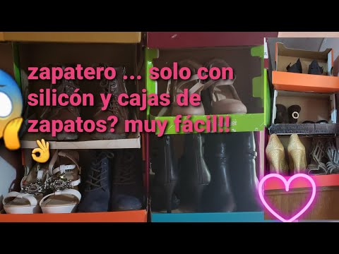 Cómo hacer un práctico zapatero casero utilizando cajas de zapatos