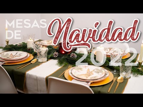 Ideas para decorar la mesa en Navidad