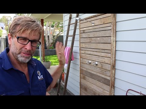 Cómo construir una ducha exterior casera para disfrutar al aire libre.