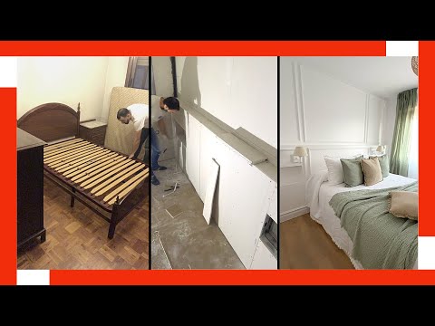 Renueva tu dormitorio con un original cabecero de cama con puerta vieja