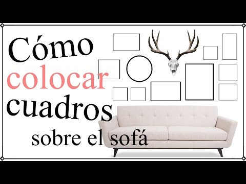 Ideas para la disposición de cuadros en la pared junto al sofá