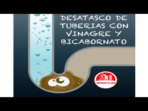 Elimina los atascos en tus tuberías con bicarbonato y vinagre