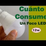 ¿Cuánta energía consume una bombilla LED?