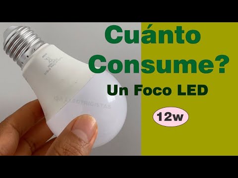 ¿Cuánta energía consume una bombilla LED?