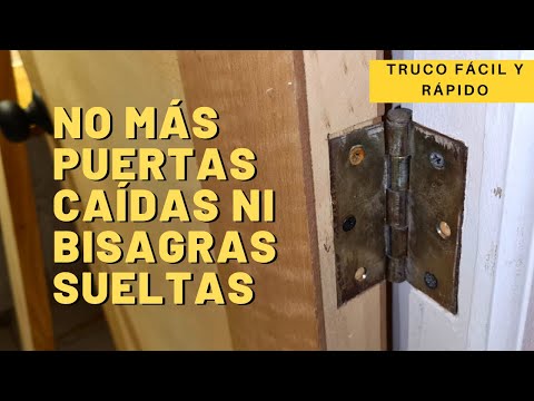 Cómo solucionar el problema de un hueco en las bisagras de una puerta