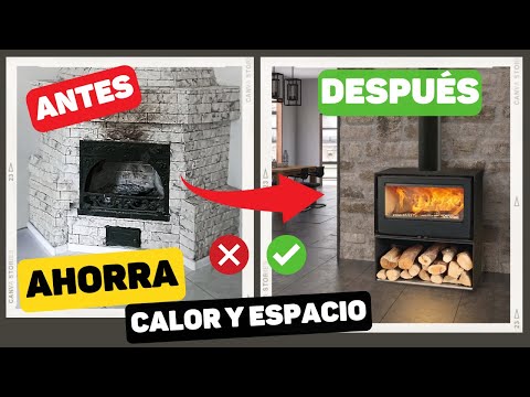 Ambiente cálido y acogedor en tu hogar con una chimenea de leña para tu piso