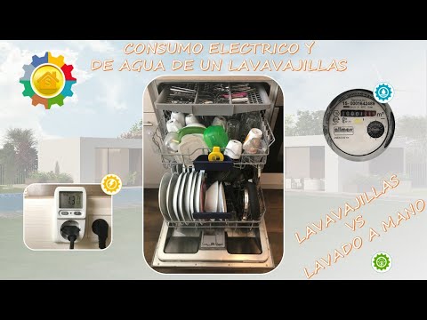 La cantidad de agua utilizada por un lavavajillas