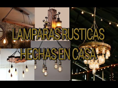 Lámparas de techo rústicas: inspiración campestre para tu hogar