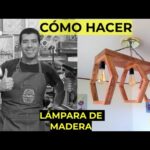 El encanto de las lámparas de madera rústica para iluminar tu hogar