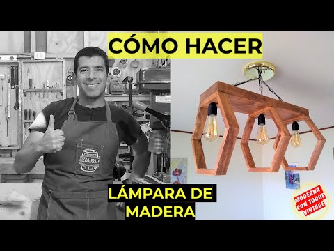 El encanto de las lámparas de madera rústica para iluminar tu hogar