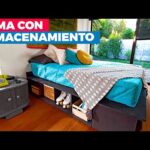 Práctica y funcional: una cama individual con cajones para optimizar el espacio