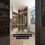 Maximiza el espacio de tu habitación con un elegante vestidor esquinero con puertas