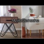 5 hermosas mesitas de noche de madera para darle un toque elegante a tu dormitorio