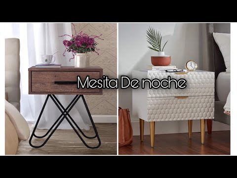 5 hermosas mesitas de noche de madera para darle un toque elegante a tu dormitorio