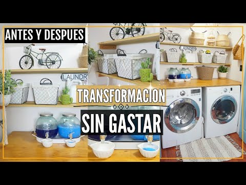 Organiza tu lavandería de forma práctica con un estante para lavadora y secadora