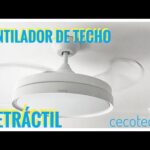 La eficiencia y estilo se unen: ventilador de techo con luz y aspas plegables