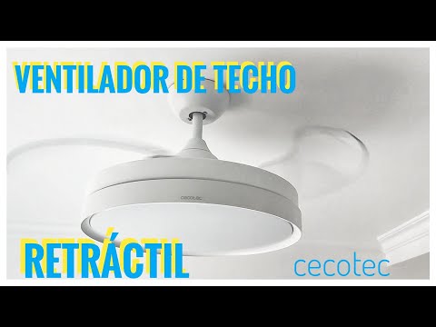 La eficiencia y estilo se unen: ventilador de techo con luz y aspas plegables