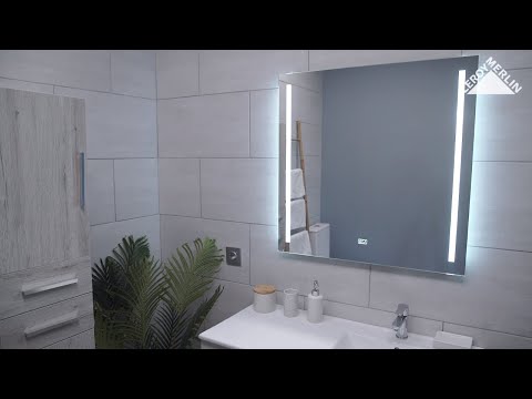 La elegancia moderna del espejo con LED para baño