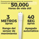 La eficiencia se une a la comodidad: Tubo LED con sensor de movimiento