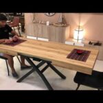 La funcionalidad y estilo de una mesa de comedor elevable