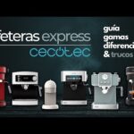 La eficiencia y elegancia de la cafetera espresso negra de 1050 W