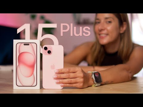 El elegante iPhone 15 Plus en color rosa: una combinación perfecta de estilo y tecnología