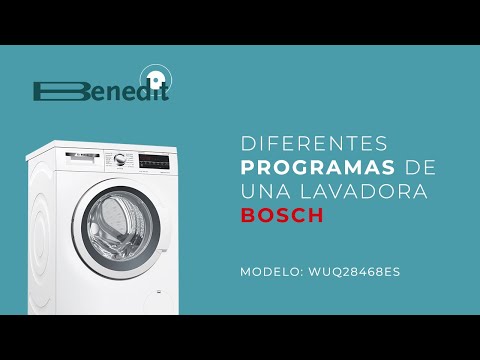 La eficiencia y calidad de la lavadora Bosch WUU28T63ES: potencia y rendimiento en cada lavado