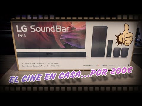 Mejora tu experiencia de sonido con la barra de sonido LG SN4R 4.1