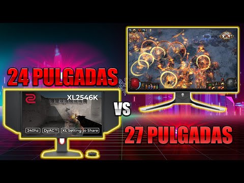 ¿Cuál es la mejor opción para jugar: 24 o 27 pulgadas?