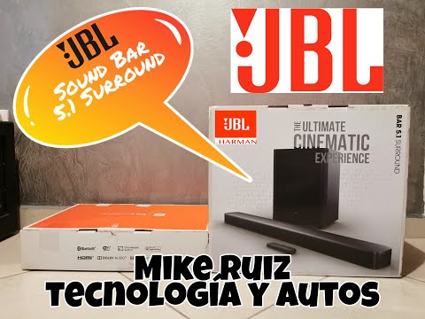 Potencia tus películas y música con la barra de sonido 5.1 y subwoofer JBL