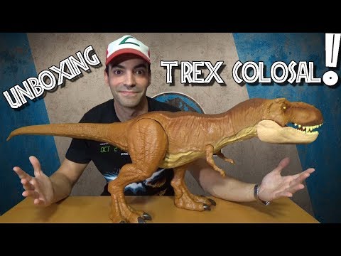 El impresionante T-Rex super colosal articulado de Jurassic World