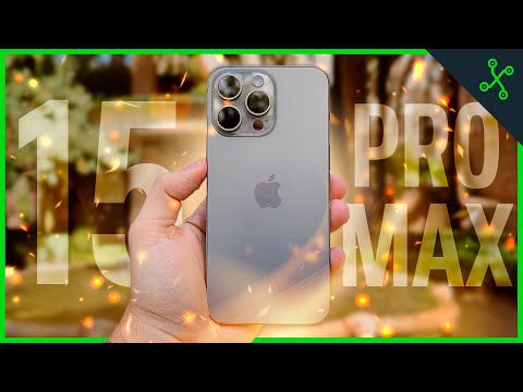 El elegante y poderoso iPhone 15 Pro Max en acabado Natural Titanium