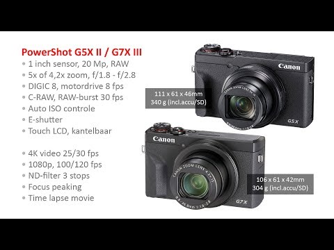 Nuevas funciones y rendimiento mejorado en la Canon PowerShot G5X Mark II