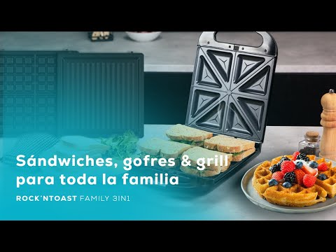 La cecotec sandwichera rock'ntoast family 3in1: una opción versátil para tus desayunos y meriendas