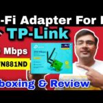 La conectividad inalámbrica a alta velocidad con el adaptador TP-Link TL-WN881ND de 300Mbps 11n Wireless PCI Express Ver 2.0